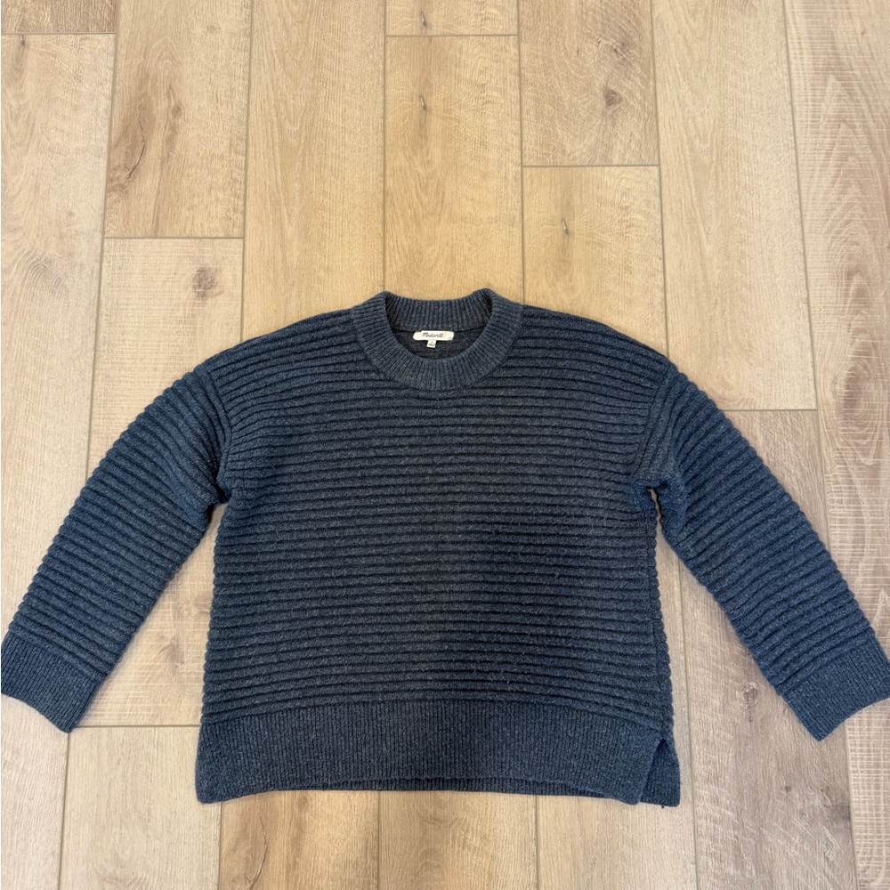 Madewell Blue Sweater- size Small (oversized fit)